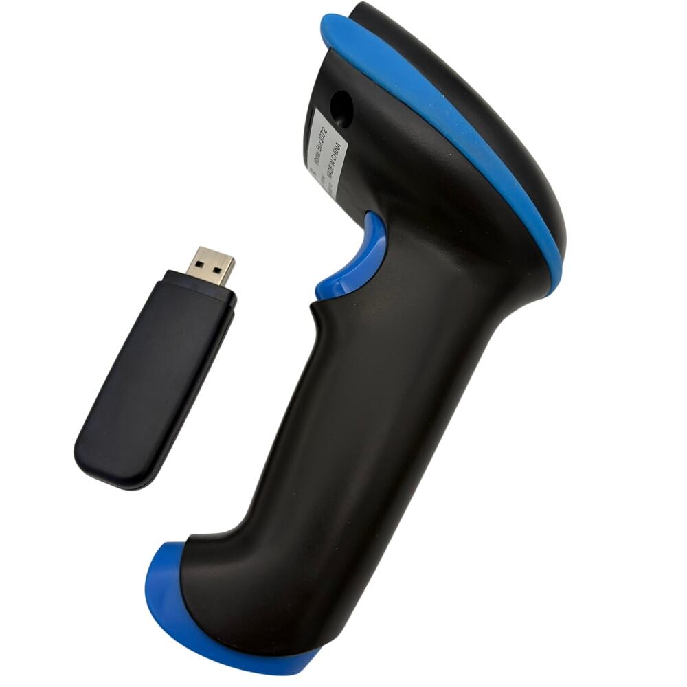 Nadamoo Wireless Barcode Scanner Bur3072 USB Receiver Handheld Black Blue - Picture 5 of 5